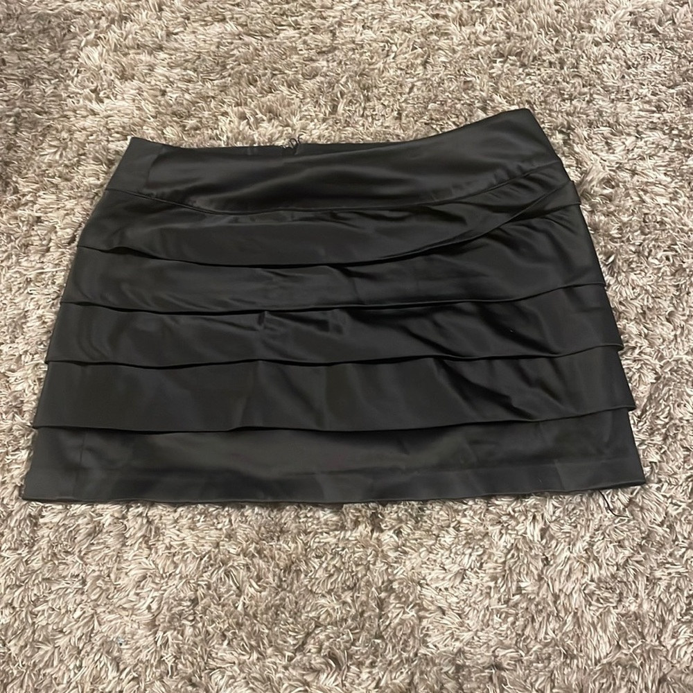 Black mini skirt